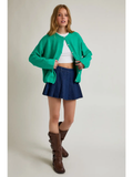 Long Sleeve Crew Neck Sweater Cardigan - Greige Goods