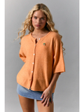 Short Sleeve Crew Neck Sweater