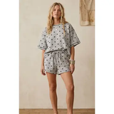 Polka Dot Top and Shorts Set - Greige Goods