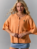 Short Sleeve Crew Neck Sweater