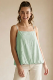 Bubble Cami Top - Greige Goods