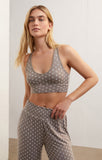 V-Neck Dot Tank Bra - Greige Goods