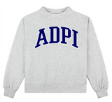 Sorority Embroidered Mockneck - Greige Goods