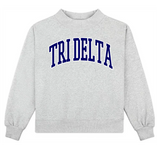 Sorority Embroidered Mockneck - Greige Goods