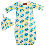 B Baby Gown/Hat Set - Greige Goods