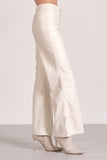 HIgh Waist Vegan Leather Pants - Greige Goods