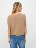 Short Sleeve Anywhere Top - Greige Goods
