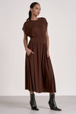 Cinch Waist Midi Dress