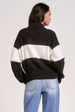 Black & White 1/4 Zip - Greige Goods