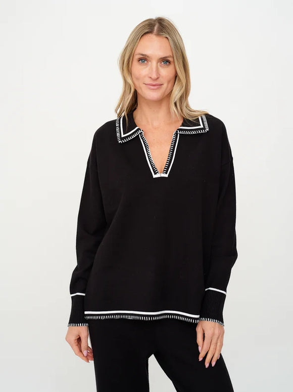 Kellie Stitched Top - Greige Goods