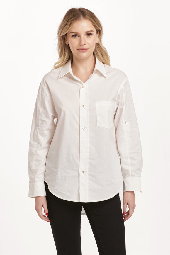 Lola Button Down - Greige Goods