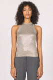 Pamela Metallic Tank - Greige Goods