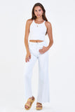 Fiona Wide Leg Jean - Greige Goods