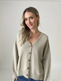 Jane Oversized Cardigan - Greige Goods