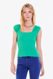 Naila Square Neck Top - Greige Goods