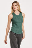 Cora Glitter Sleeveless Tank - Greige Goods