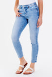 Turkish Sea Gisele Skinny Jean - Greige Goods