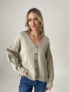 Jane Oversized Cardigan - Greige Goods