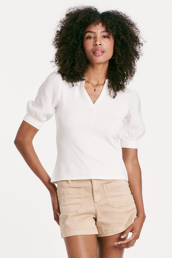Tanner Puff Top - Greige Goods