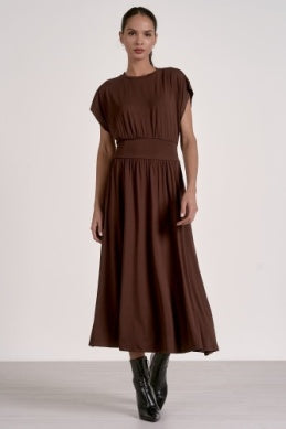 Cinch Waist Midi Dress