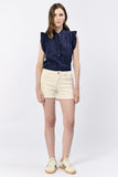 Gigi Wheat Shorts - Greige Goods
