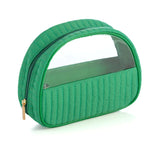 Ezra Half-Moon Cosmetic Pouch - Greige Goods