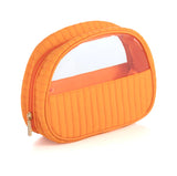 Ezra Half-Moon Cosmetic Pouch - Greige Goods