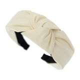 Faux Leather Knotted Headband - Greige Goods