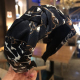 Leopard Chain Headband - Greige Goods