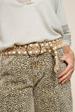 Crochet Beaded Belt - Greige Goods
