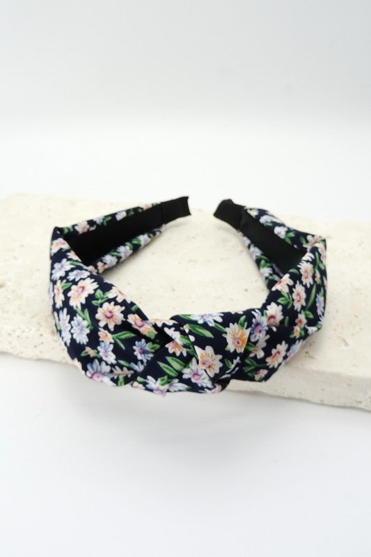 Daisy Printed Headband - Greige Goods