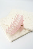 Large Frosted Hair Claw - Greige Goods