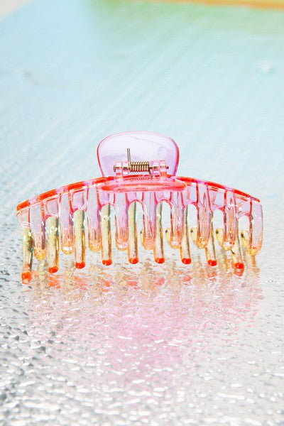 Translucent Ombre Claw Clip - Greige Goods