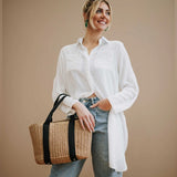 Artisan Summer Straw Bag - Greige Goods