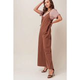 Cotton Wide Leg Jumpsuit - Greige Goods