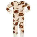 O Greige Baby Zip PJs - Greige Goods