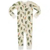 O Greige Baby Zip PJs - Greige Goods