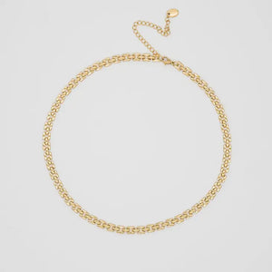 Squared Chain Necklace - Greige Goods