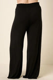 Curvy Girl Knitted Wide Leg Pants - Greige Goods