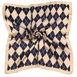 Argyle Star Print Fashion Scarf - Greige Goods