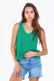 Willa V-Neck Tank - Greige Goods