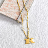 The Letter Necklace - Greige Goods