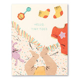 Hello, Tiny Toes Card - Greige Goods