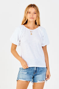 Devyn Puff Sleeve Top - Greige Goods