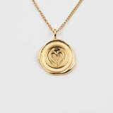 Sealed w/ Love Medallion - Greige Goods