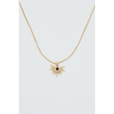 Crystal Sun Necklace - Greige Goods