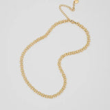 Squared Chain Necklace - Greige Goods