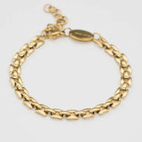 Squared Chain Bracelet - Greige Goods