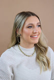 Ivy Sequin Hoops - Greige Goods