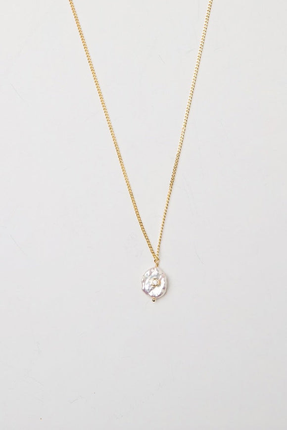 Pearl Cubic Necklace - Greige Goods